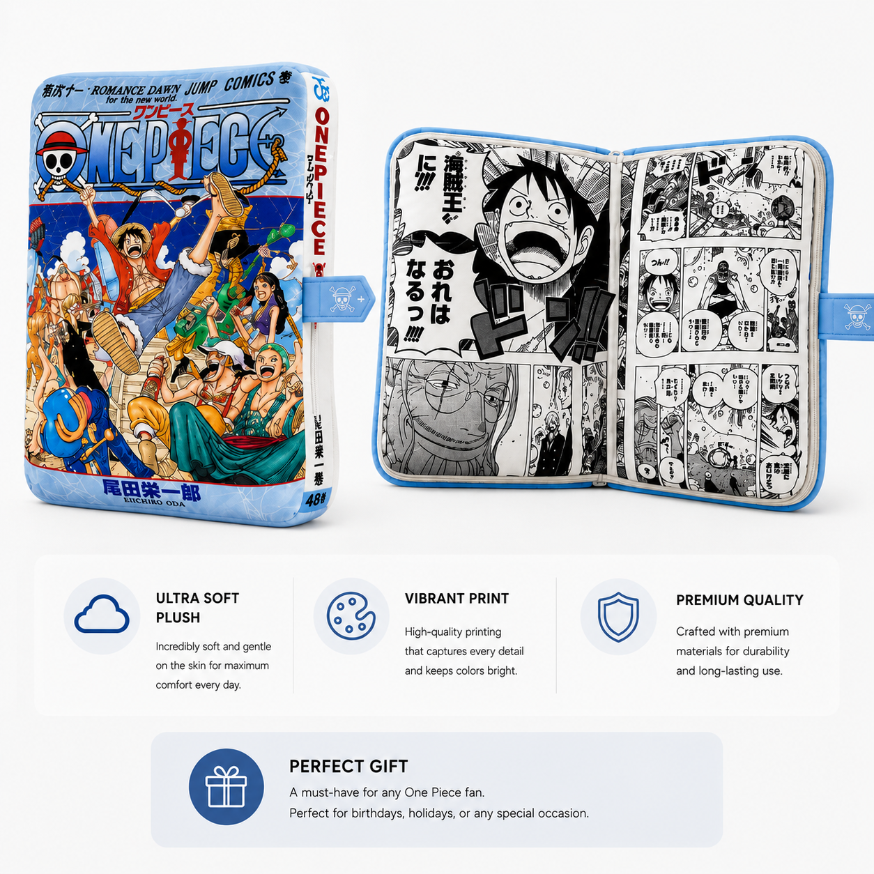 Manga Book Plush Pillow